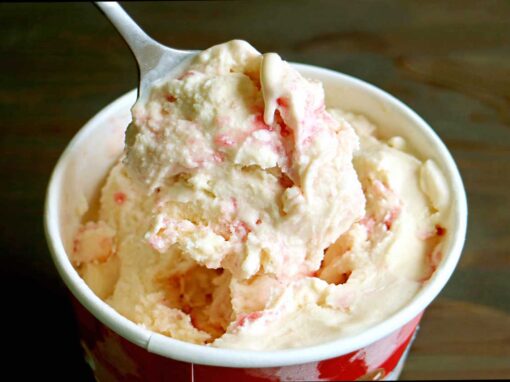 PE science strawberry cheesecake